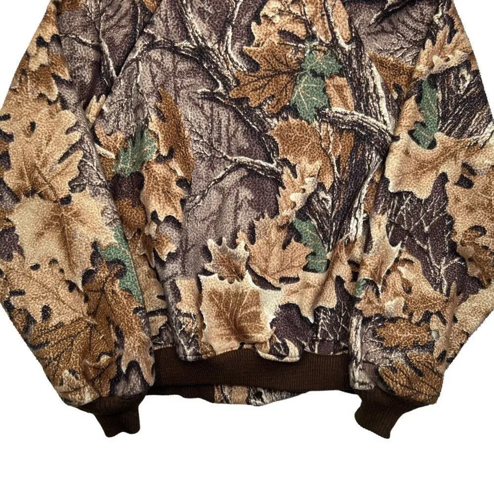 Classics By Ranger Camo Coat Men Vintage Camouflage Fleece Bomber Hunting Jacket